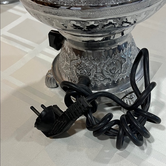 Vintage Never Used Elegant Very Ornate Silver Samovar - Picture 4 of 9